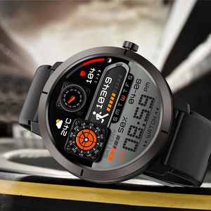 นาฬิกาอัจฉริยะ reloj ระดับไฮเอนด์สำหรับผู้ชายกันน้ำได้50เมตร, หน้าจอ LCD โทร AOD เสมอป้องกันฝุ่นสำหรับออกกำลังกาย - Product Image 2