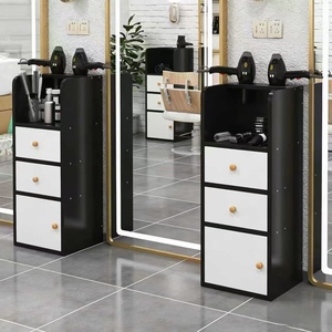 Armoire à outils pour salon de coiffure, comptoir à outils pour institut de beauté, chariot à outils pour institut de beauté, étagère de rangement dédiée pour salon de coiffure, armoire pour coupe de cheveux - Product Image 3