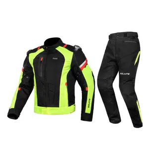 Waterproof and Warm Cycling Jersey Winter Full Body Motorcycle Racing Armor Jacket and Trousers Suit Sportswear Zip Lock Bag