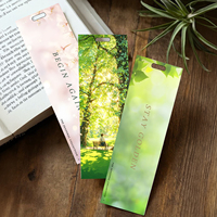 Juego de Marcadores de Libros con Diseño de Árbol de las Cuatro Estaciones, Marcadores Estéticos con Escenas de Primavera, Verano, Otoño e Invierno, Marcador de Lectura Inspirador