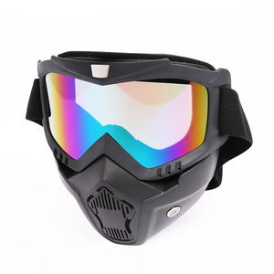 Motorcycle Half Face Helmet With Blue <b>Mirror</b> Visor Polycarbonate <b>Shell</b> One Size All Seasons Riding Protection - Product Image 2