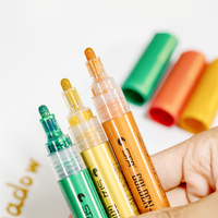 Marqueur artistique STA Super Golden Peinture acrylique Couleur métallique Marqueurs pour la peinture sur roche, pierre, métal, céramique, verre, tissu