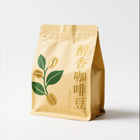 Sachet Doypack Personnalisé de Luxe avec Fermeture Éclair, en Feuille Métallique, Qualité Alimentaire, pour Snacks Haut de Gamme, Chocolat, Café, OEM