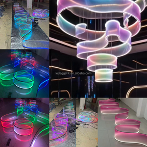 LEDA Hot Sale Events Party <b>Ceiling</b> <b>Decoration</b> Transparent Colored Light Strip RGB Frosted Ribbon for <b>Wedding</b> - Product Image 5