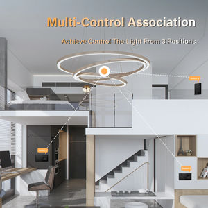 MVAVA-Interruptor de pared inteligente Tuya Zigbee, marco de cristal negro de cableado rápido, 1/2/3/4 Gang, reinicio automático, clic, Wifi, luz táctil - Product Image 2