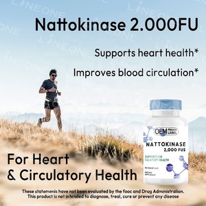 Cápsulas de Nattokinasa con Extracto de Natto de Marca Privada OEM, 8000 Fu, 10000 Fu, Serrapeptase, Bromelina, Enzima - Product Image 3