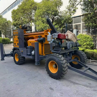 Foreuse de puits sur roues QY260, 260 m, moteur diesel, machine de forage de roche DTH pour puits agricoles et de construction