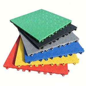 Dalles de sol en plastique emboîtables pour lave-auto commercial, tapis de grille en libre-service - Product Image 2