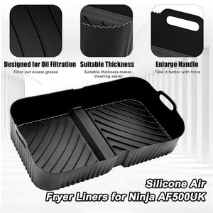 <b>Silicone</b> <b>Air</b> <b>Fryer</b> <b>Liner</b> Rectangle Reusable Non-Stick Baking Dish for Ninja AF5006 Dishwasher Safe - Product Image 4