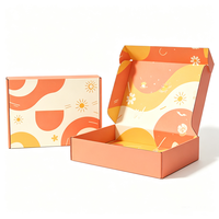 Boîte d'expédition en carton ondulé personnalisée avec logo, finition mate, impression offset, imperméable, anti-écrasement, recyclée, pour cadeaux de beauté, vente en gros