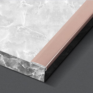 Protector de Esquinas en Forma de L de Aluminio FUXIN, Autoadhesivo, Protector de Bordes Metálico Impermeable para Azulejos de Cerámica, Decoración de Escaleras - Product Image 1