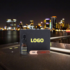 Ambientador personalizado de madera maciza para coche, Clip de ventilación de <span class=keywords><strong>Perfume</strong></span> de lujo, salida de parabrisas, Gel decorativo, recarga de <span class=keywords><strong>Perfume</strong></span> de larga duración - Product Image 1