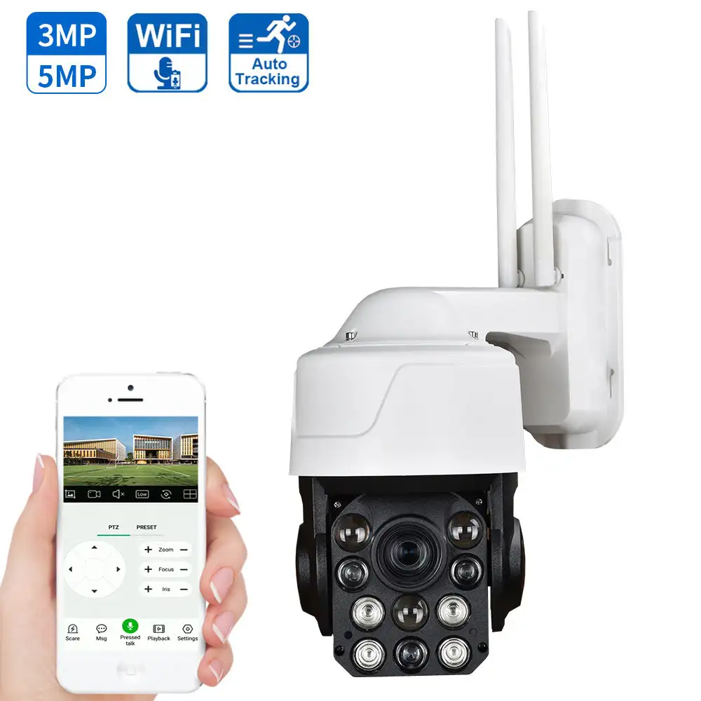 LOOSAFE 40X zoom camarass de seguridads 360 degree ptz tuya outdoor cctv wireless wifi security camera