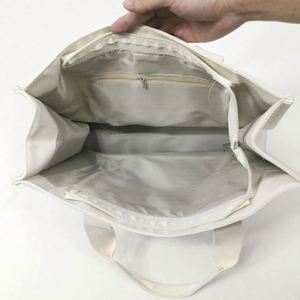 2025 Square 16oz Heavy Duty <b>Canvas</b> Two <b>Pack</b> Option Tote Sling Shoulder Tote <b>Canvas</b> Shopping Bag Women Handbags Zipper - Product Image 4