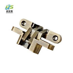 Anti-brass 30kg Hidden Hinge 180 Degree Concealed Cross Silent Screws Installation Cross Hinges for Wooden Door Bld-f3-6 180 - Product Image 5