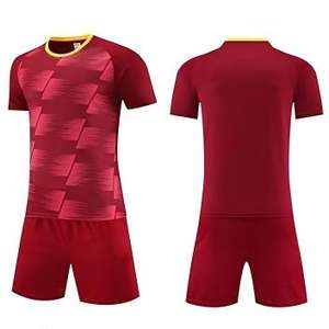 Hoge kwaliteit 100% polyester hittetransfer bedrukte unisex sportkleding voetbaltenues blanco uniformen geautomatiseerd snijden - Product Image 5