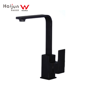 Grifo de cocina negro cuadrado de marca de agua <span class=keywords><strong>DR</strong></span> Grifo de lavabo de latón - Product Image 3