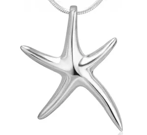 Wholesales White Gold Plated Starfish 925 Sterling Silver Handmade Women's Pendants