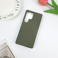 Étui de téléphone écologique pour Samsung S21 22 23 24 25 26 Ultra A55 A56, en paille de blé biodégradable, TPU souple, antichoc