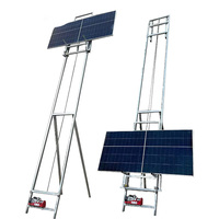 Palans électriques à câble métallique 100 kg-1000 kg 3-18 m Hauteur personnalisée Panneaux solaires en alliage Palan de toit Commande suspendue Excellent PV