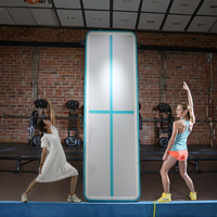 Tapis de gymnastique gonflable en PVC portable, antidérapant, écologique, personnalisable, imperméable pour la remise en forme, le yoga et la salle de sport