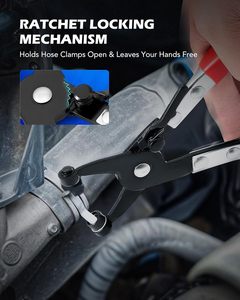 Pince à colliers <span class=keywords><strong>de</strong></span> serrage CIHOO Motor Tech à longue portée pour ressorts <span class=keywords><strong>de</strong></span> fil, démontage <span class=keywords><strong>de</strong></span> radiateurs <span class=keywords><strong>de</strong></span> refroidissement automobile, <span class=keywords><strong>de</strong></span> chauffages et <span class=keywords><strong>de</strong></span> colliers <span class=keywords><strong>de</strong></span> serrage plats <span class=keywords><strong>de</strong></span> grande taille - Product Image 4