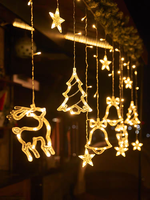 Guirlandes lumineuses de Noël d'extérieur clignotantes pour vitrine, chambre et aménagement de scènes, lumières colorées, garantie 2 ans