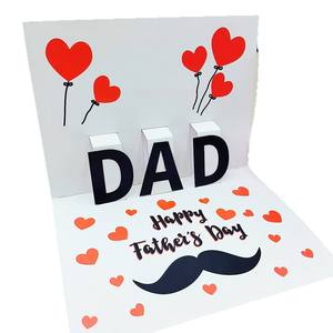 Carte de vœux 3D personnalisée pour la fête des pères, <span class=keywords><strong>mon</strong></span> meilleur papa, sculpture sur papier, cadeau fait main, message créatif, Noël, écologique - Product Image 5