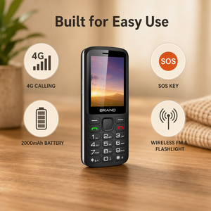 Téléphone mobile 4G pour seniors, design à gros boutons, vente en gros mondiale, commandes en gros - Product Image 3
