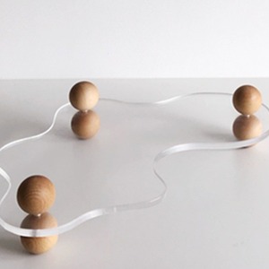 Plateau d'aromathérapie moderne en PS transparent et écologique, pour le bureau, le salon, la maison, ornement décoratif, plateau de rangement de bureau - Product Image 4