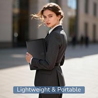 Porte-documents professionnel en similicuir avec presse-papiers, classeur et bloc-notes format A4/Letter pour la rédaction de CV