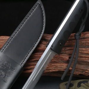 Cuchillo de Hoja Fija de Acero Inoxidable KIRISHIMA2, Mango G10, Multifuncional, para Supervivencia al Aire Libre, Camping, Caza, Personalizable, Grado OEM - Product Image 4