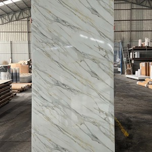 Panel de Pared de PVC Imitación Mármol de 3mm, Resistente al Fuego, Directo de Fábrica, Duradero, Impermeable y Fácil de Limpiar, para Decoración de Paredes de Sala de Estar - Product Image 5