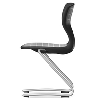 Chaise de classe en plastique au design moderne, mobilier scolaire avec rembourrage réglable et styles optionnels