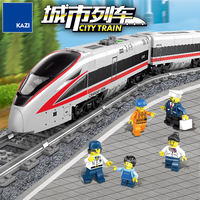 Tren de rompecabezas eléctrico RC para niños, Tren Urbano, pista de tren, tren de ensamblaje, bloques de construcción electrónicos, juguetes para niños