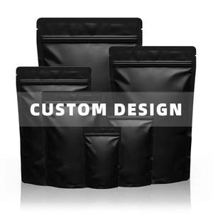 Wholesale Custom Black <b>White</b> Flat Bottom Coffee <b>Bean</b> Powder <b>Bag</b> Easy Tear Zipper Digital Printed Plastic Packing <b>Bag</b> Cheap - Product Image 2