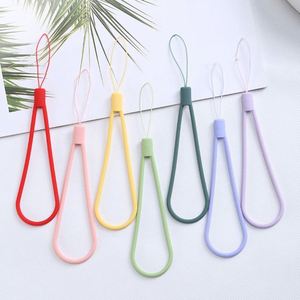 Silicone Party Gift Short Fried Dough Twists Hand <b>Rope</b> Luxury Anti Lose Wrist <b>Rope</b> Mobile Phone Lanyard - Product Image 3
