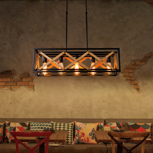 Lámpara Colgante LED de Estilo Nórdico Retro, Regulable, Antideslumbrante, de Madera de Nogal, de Alta Luminosidad, para Hogar y Oficina - Product Image 4