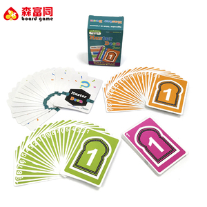 Impresión de juego de cartas personalizado de doble cara A todo Color, juego de cartas personalizado <span class=keywords><strong>Bingo</strong></span> - Product Image 3