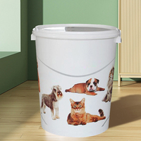 Conteneur de stockage de nourriture pour animaux de compagnie portable léger et écologique Conteneur de friandises pour chien et chat en plastique de qualité alimentaire