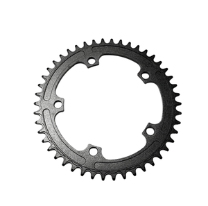 Plato de Cadena Redondo de Aleación de Aluminio 130BCD para Bicicleta de Carretera y MTB, 32-38 Dientes, <span class=keywords><strong>SRAM</strong></span> Red Crank 150/155mm, Anodizado Pulido - Product Image 2