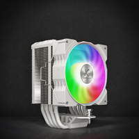 Enfriador de CPU Gamer-X Z-1300 Silencioso ARGB con Disipador de Calor de Aluminio, Conector de 4 Pines, Rodamiento Fluido, 4 Tubos de Calor, 90X90X25MM, 48.8CFM