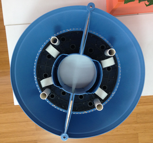 Jardinières suspendues modulaires bleues modernes en plastique PP pour lampadaires et pots de fleurs - Product Image 3