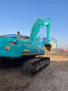Excavatrice Kobelco SK350, poids en ordre de marche de 35 tonnes, équipement de construction lourd d'occasion - Product Image 4