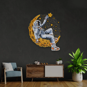 Decoración montada en la pared Led Letrero de neón Astronautas Spaceman Lighting up Sign Tienda Decoración de pared Letrero de neón Diseño de iluminación Decoración - Product Image 6