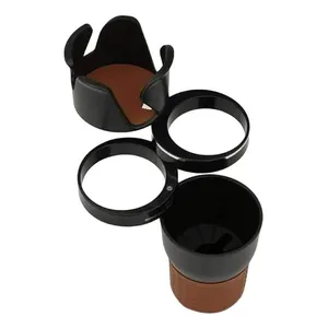 Portabicchieri multifunzionale per auto <span class=keywords><strong>4</strong></span> in 1 supporti per contenitori di stoccaggio montati su veicolo regolabili con rotazione a 360 per Smartphone - Product Image 2