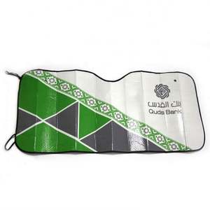 Parasol Magnético Plegable Personalizado para Parabrisas Delantero de Coche, de Nailon, Poliéster y Tyvek Plateado - Product Image 1