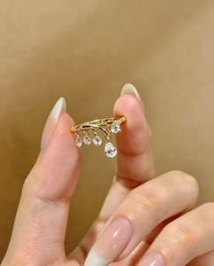 Xinfly Women's 18K Gold <b>Ring</b> with Lab Diamond <b>Fine</b> <b>Ring</b> Luxury Jewelry for Women - Product Image 5