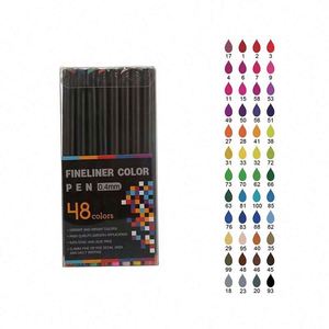 Promotional Office School Stationery Set Non-Toxic Micro Drawing Marker 0.4mm Fine Tip Fineliner <b>Pen</b> Needle Tip <b>Color</b> Felt Art - Product Image 5