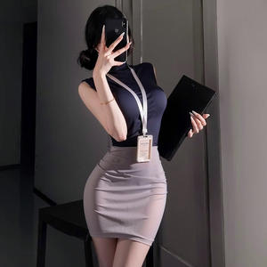 Sexy ODM 2025 Nuovo Stile Lingerie Uniforme da Segretaria per Cosplay, Gonna Aderente da Madre di Sposo, Seducente Completo da Donna d'Ufficio - Product Image 4